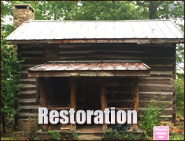 Historic Log Cabin Restoration  Buena Vista City, Virginia